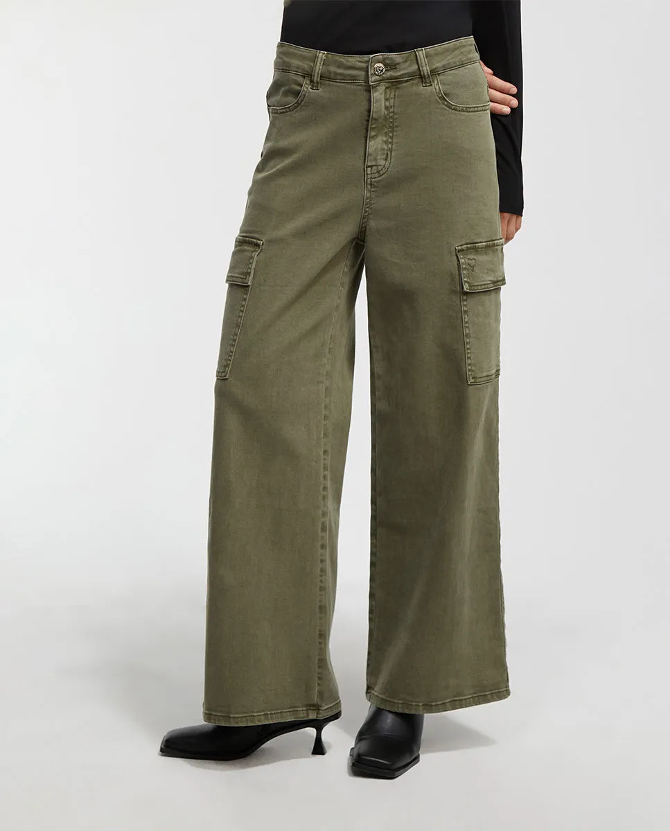 Faded cargo trousers