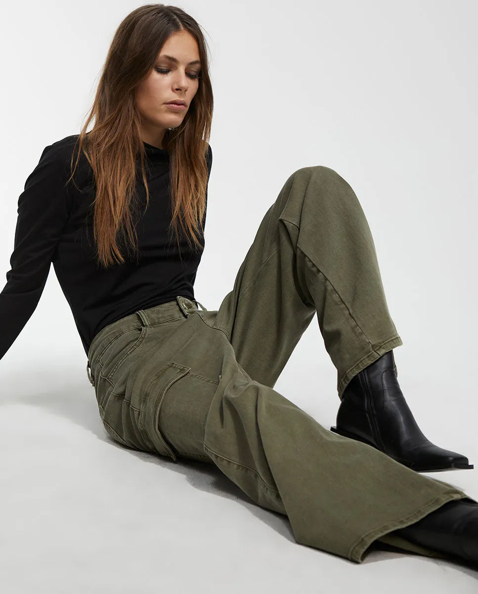 Faded cargo trousers