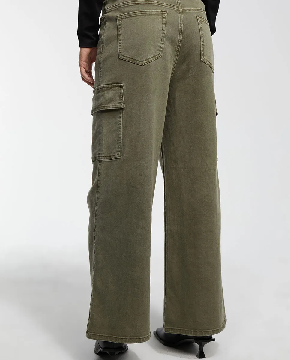 Faded cargo trousers