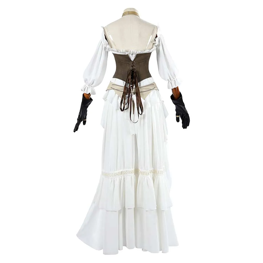 Final Fantasy Ishgard White Dress Outfit Party Carnival Halloween Cosplay Costume