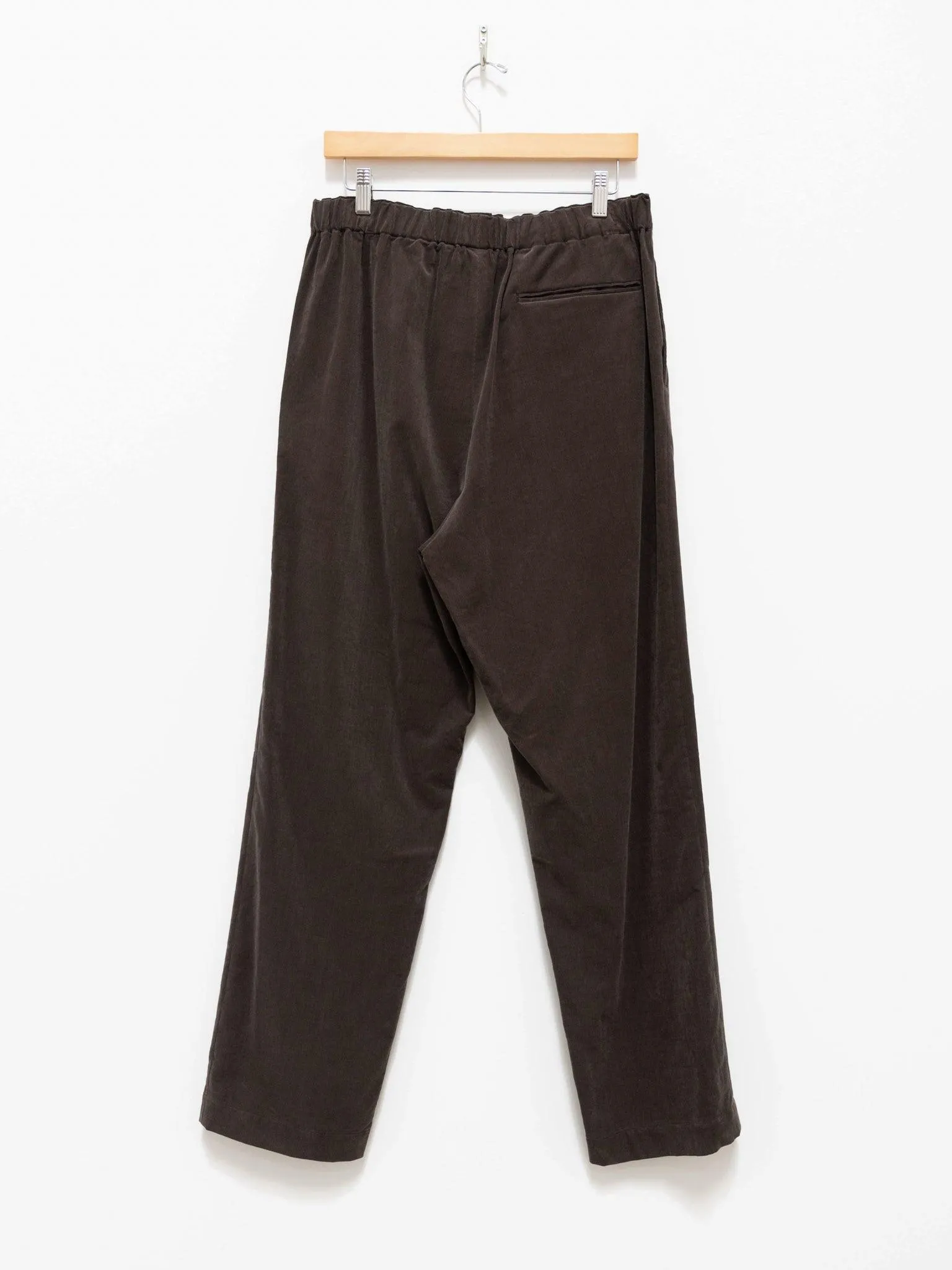 Finx Light Corduroy Easy Slacks - Dark Brown