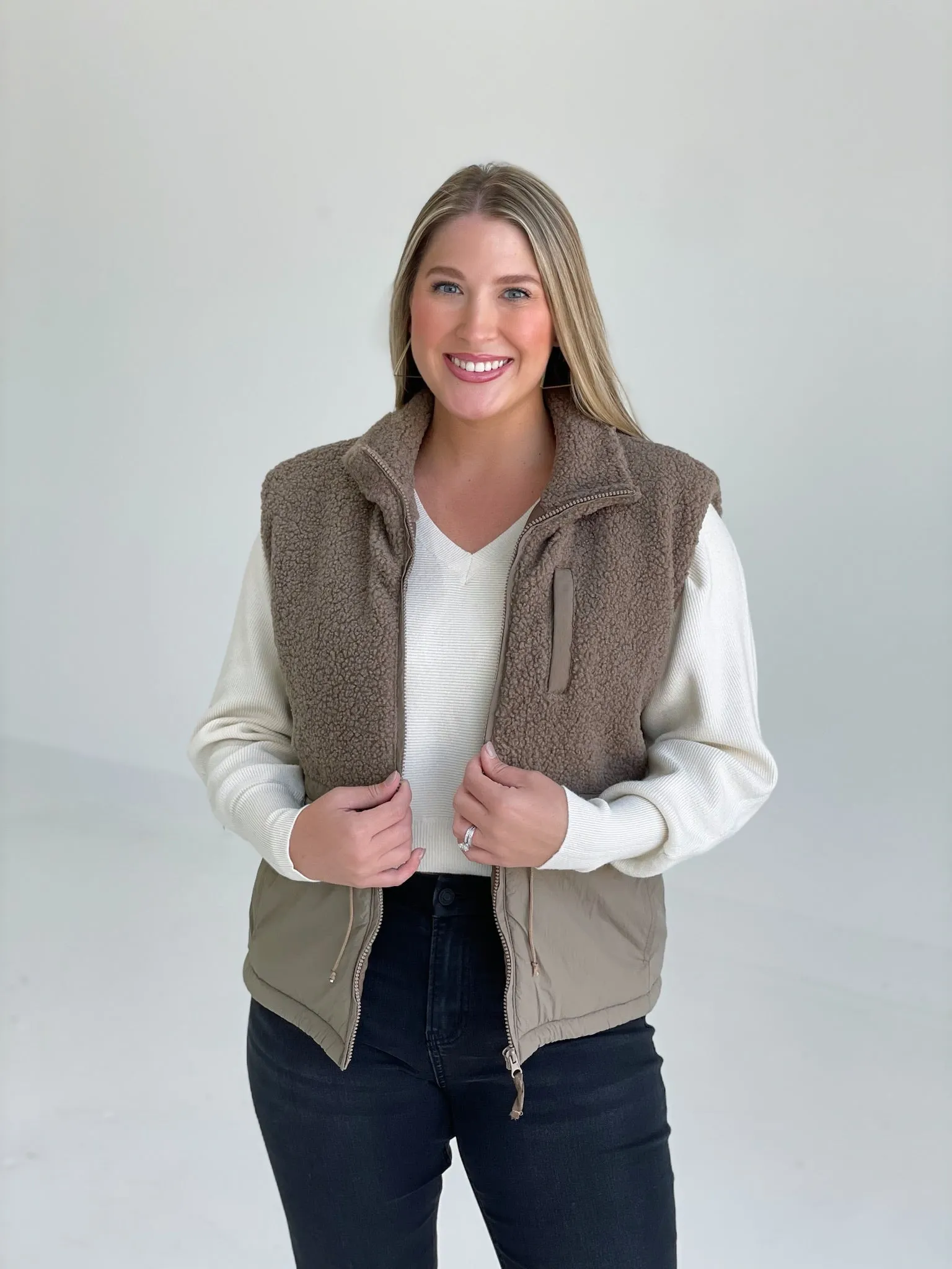 Forks Sherpa Puff Vest