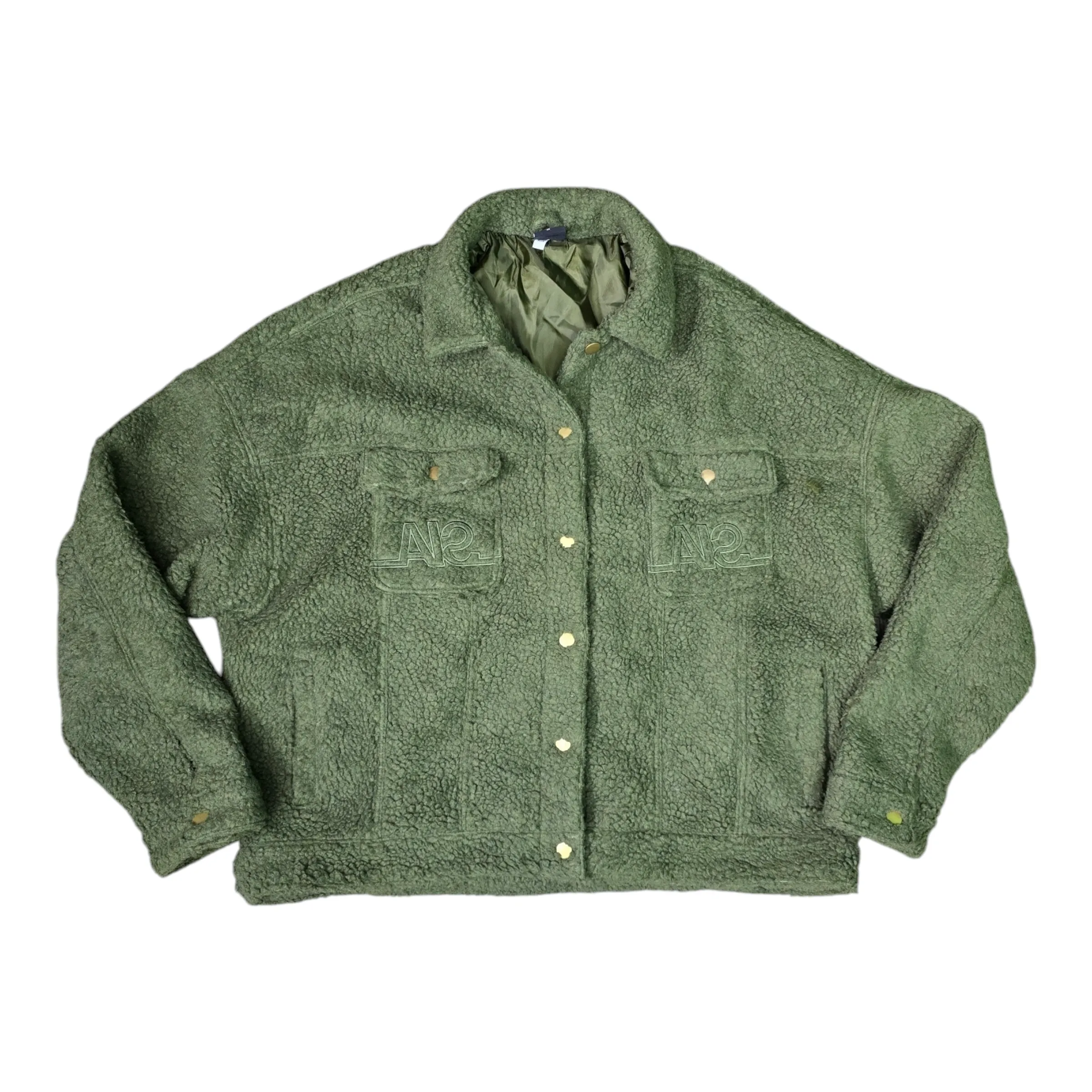 FW/24 SIA "OLIVE" SHERPA TRUCKER JACKET