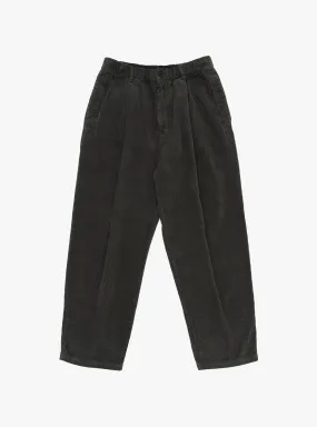 Garment-Dye Corduroy Pants Brown Charcoal