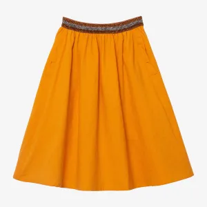 Girl saffron midi skirt