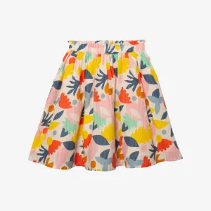 Girls' floral midi skirt