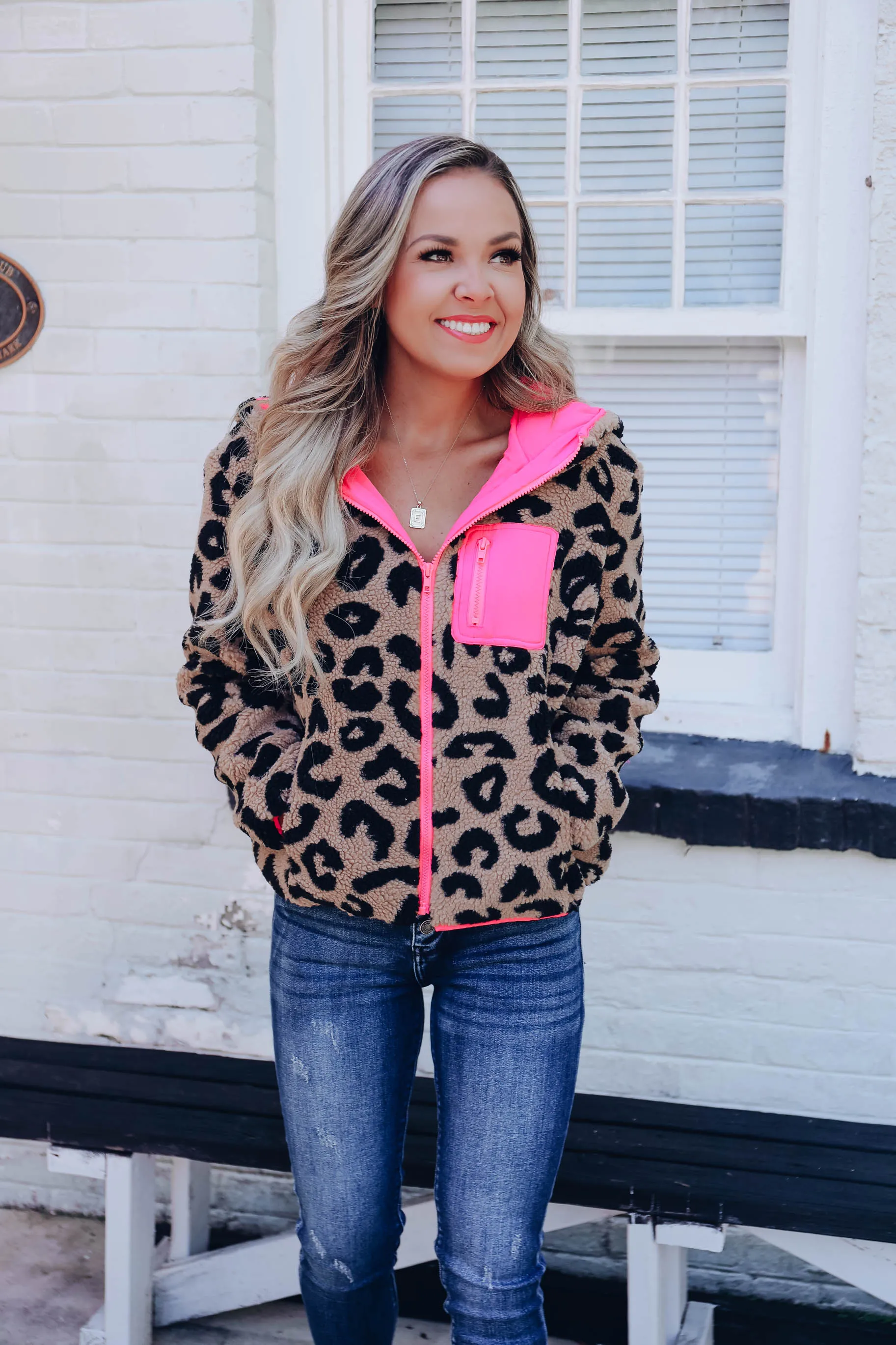 Gone Wild Sherpa Hoodie - Pink