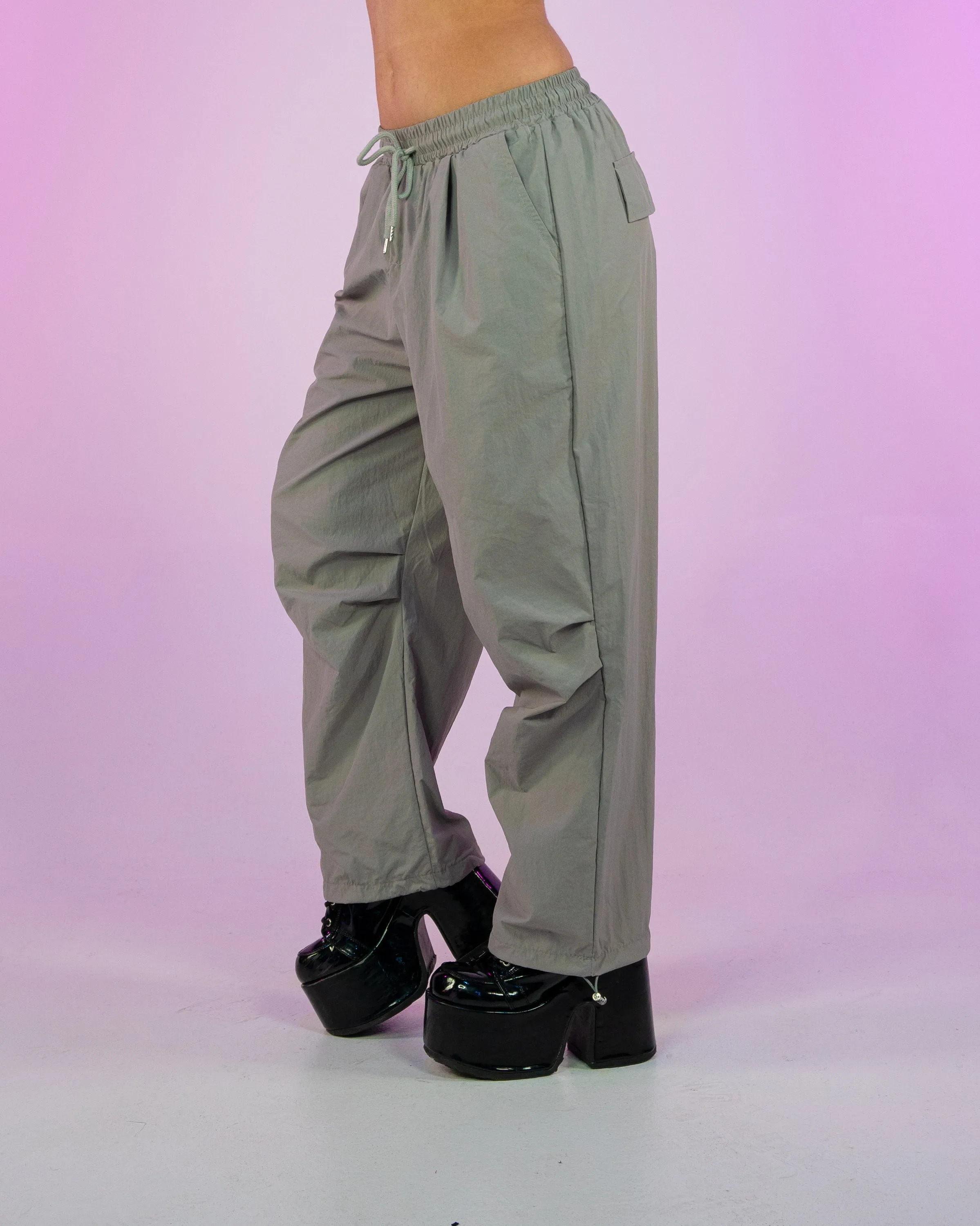 Gray Quick Dry Cargo Pants