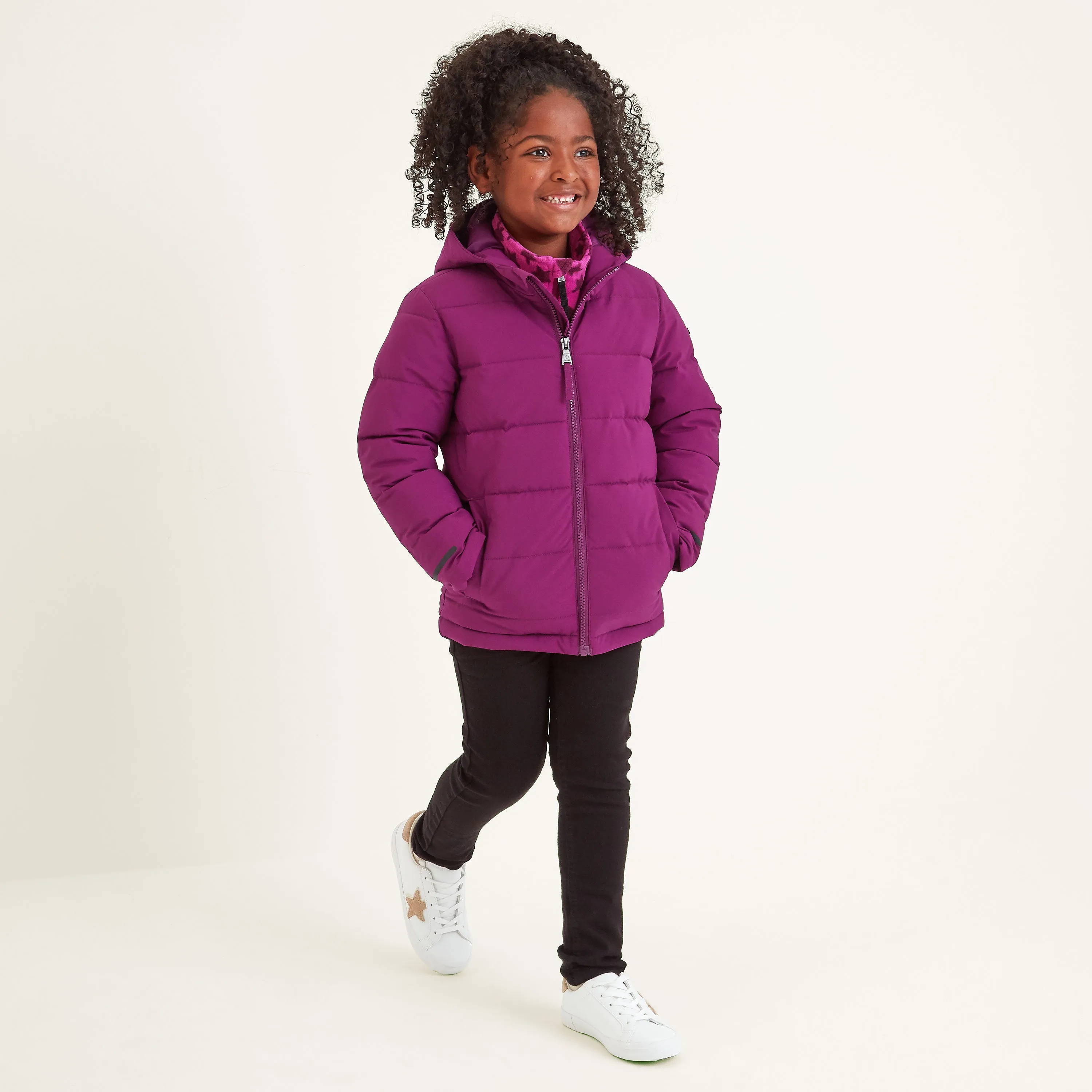 Harecroft Kids Padded Jacket - Purple Berry