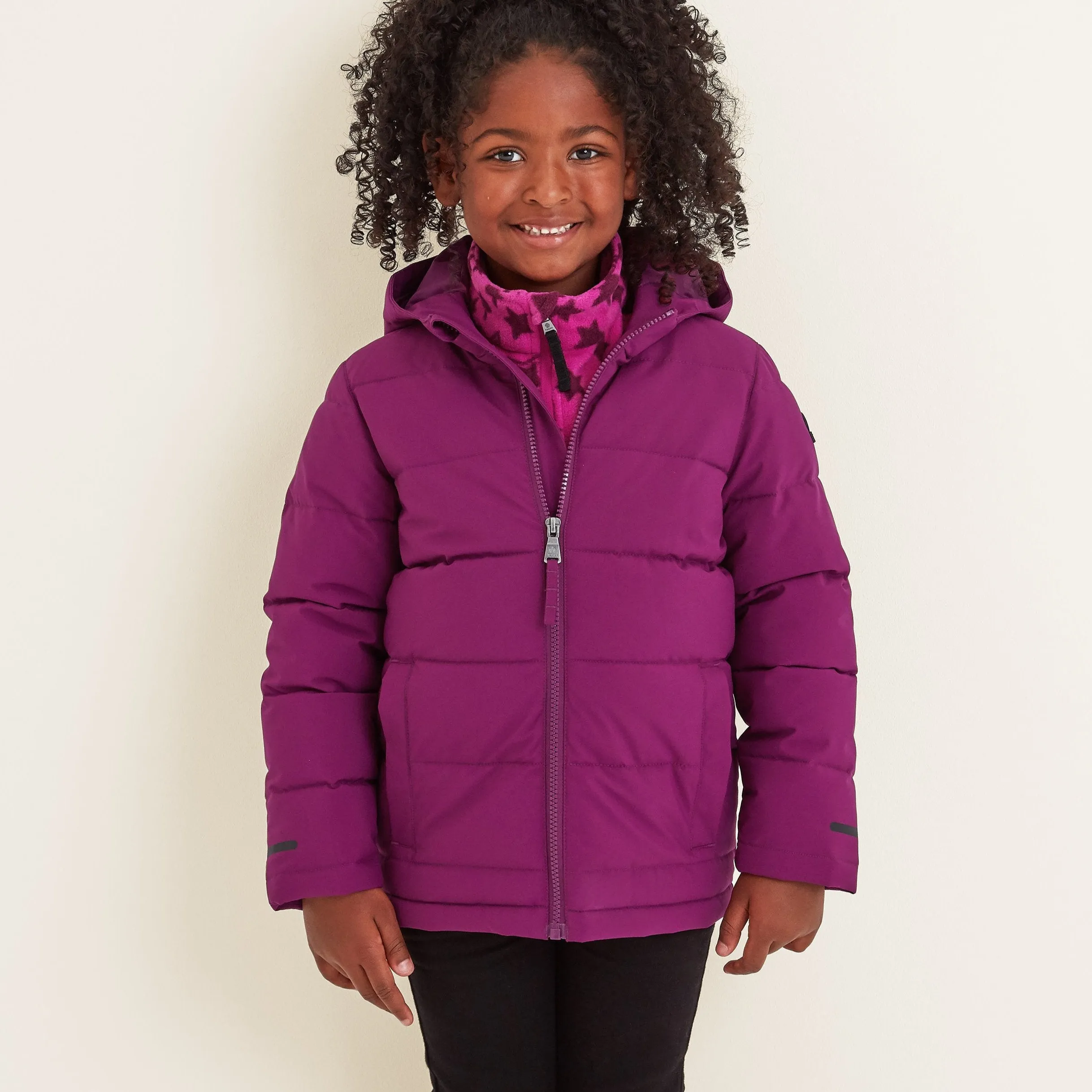 Harecroft Kids Padded Jacket - Purple Berry