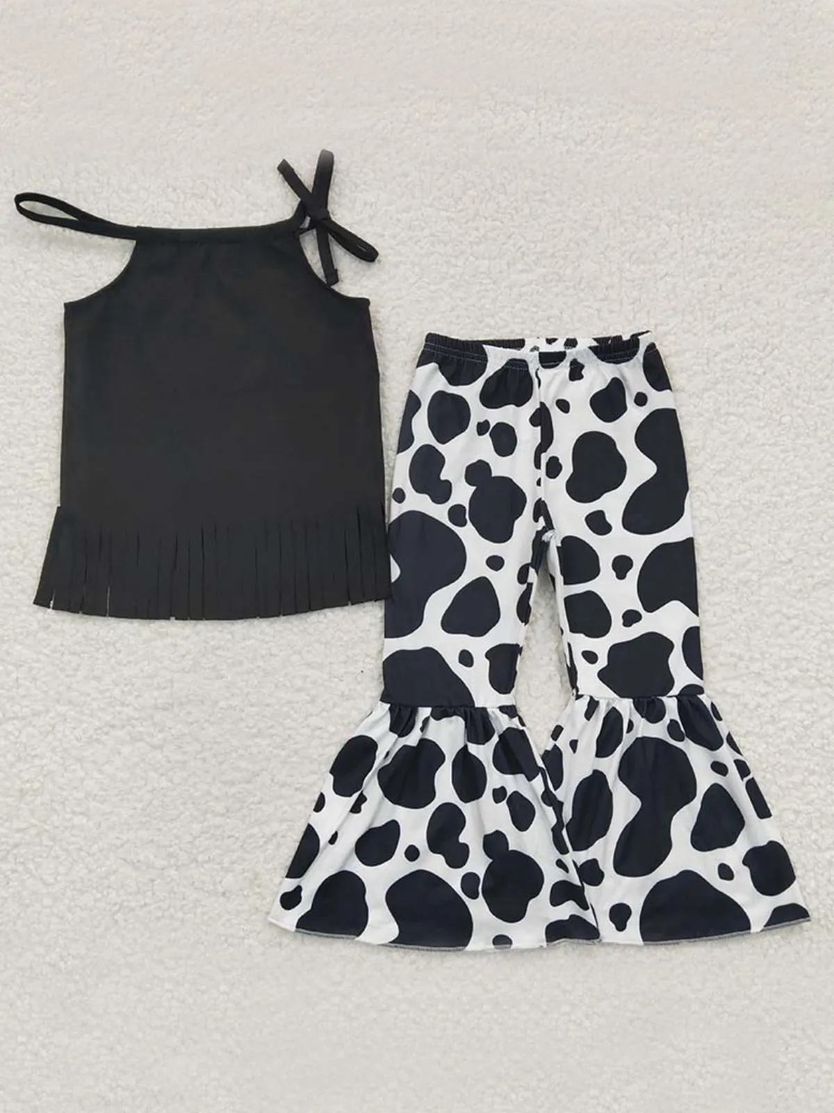 Have A Cow Print Flare Pants Set