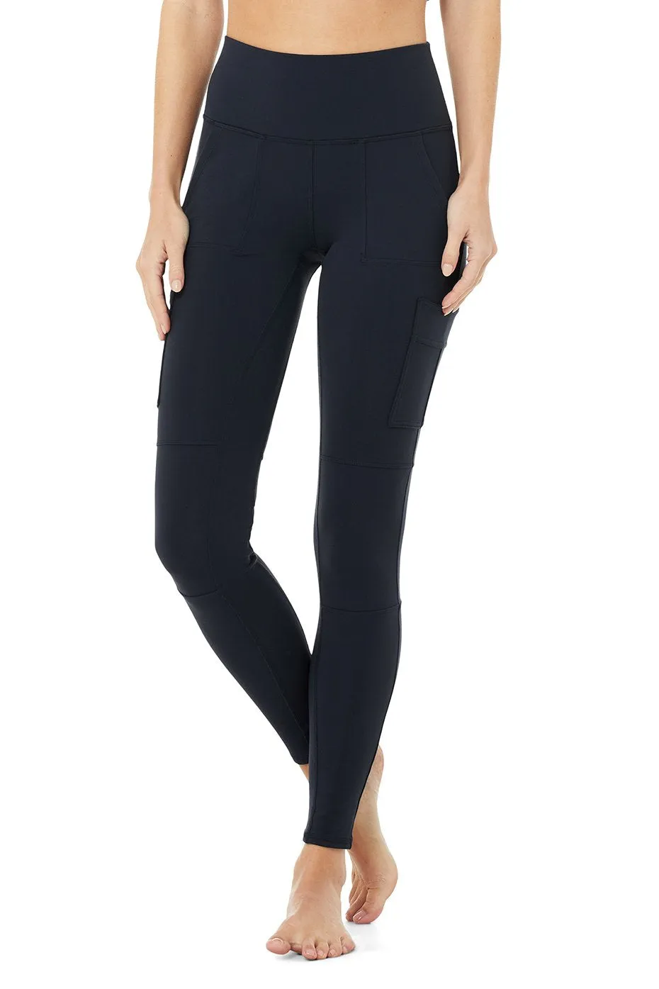 High-Waist Cargo Legging - Navy