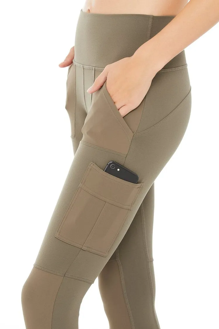 High-Waist Cargo Legging - Olive Branch