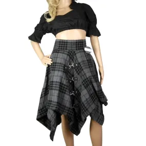 Highland Kilt Pixie Skirt Grey Watch Tartan