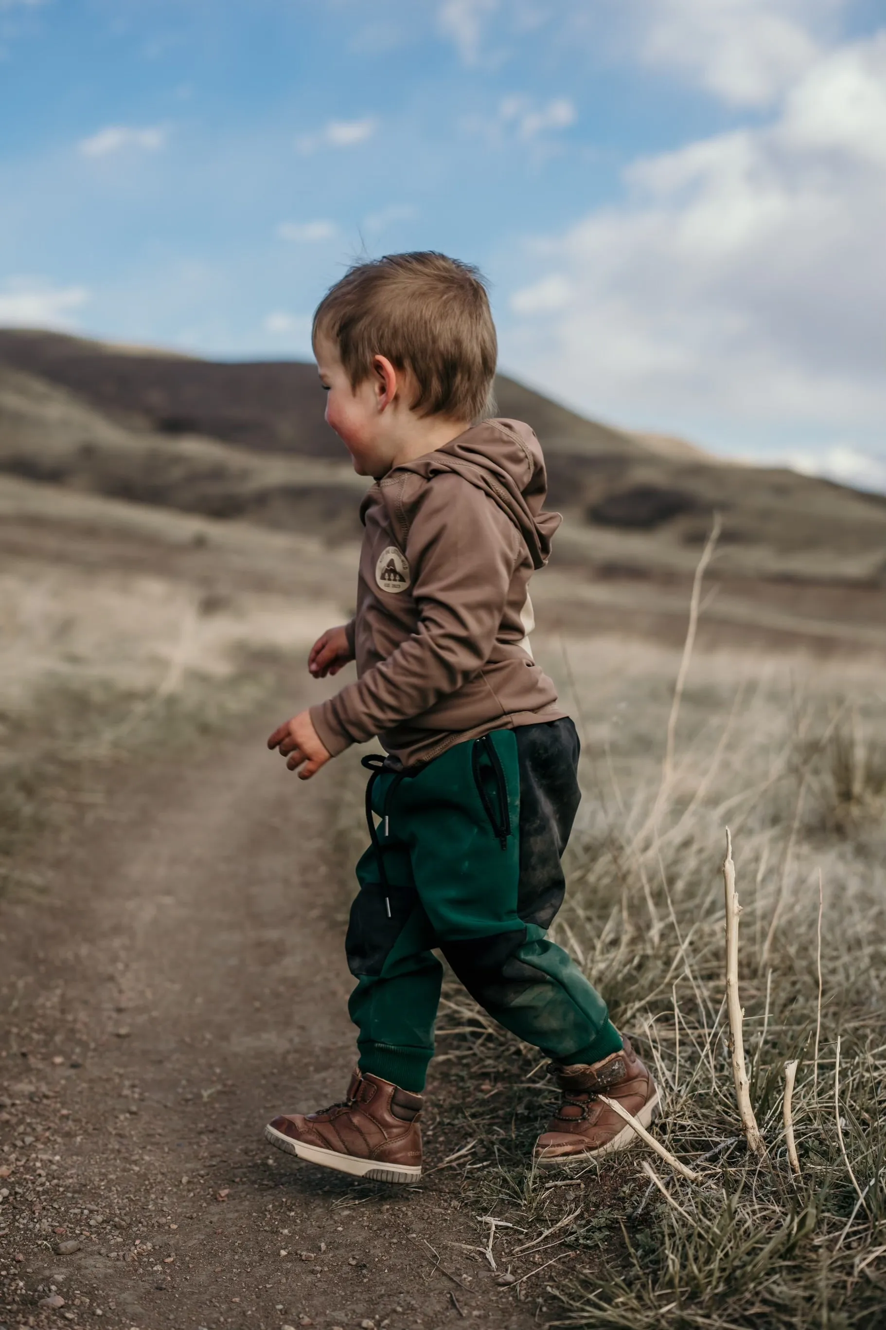 Hiking pants- thick, warm, and water resistant