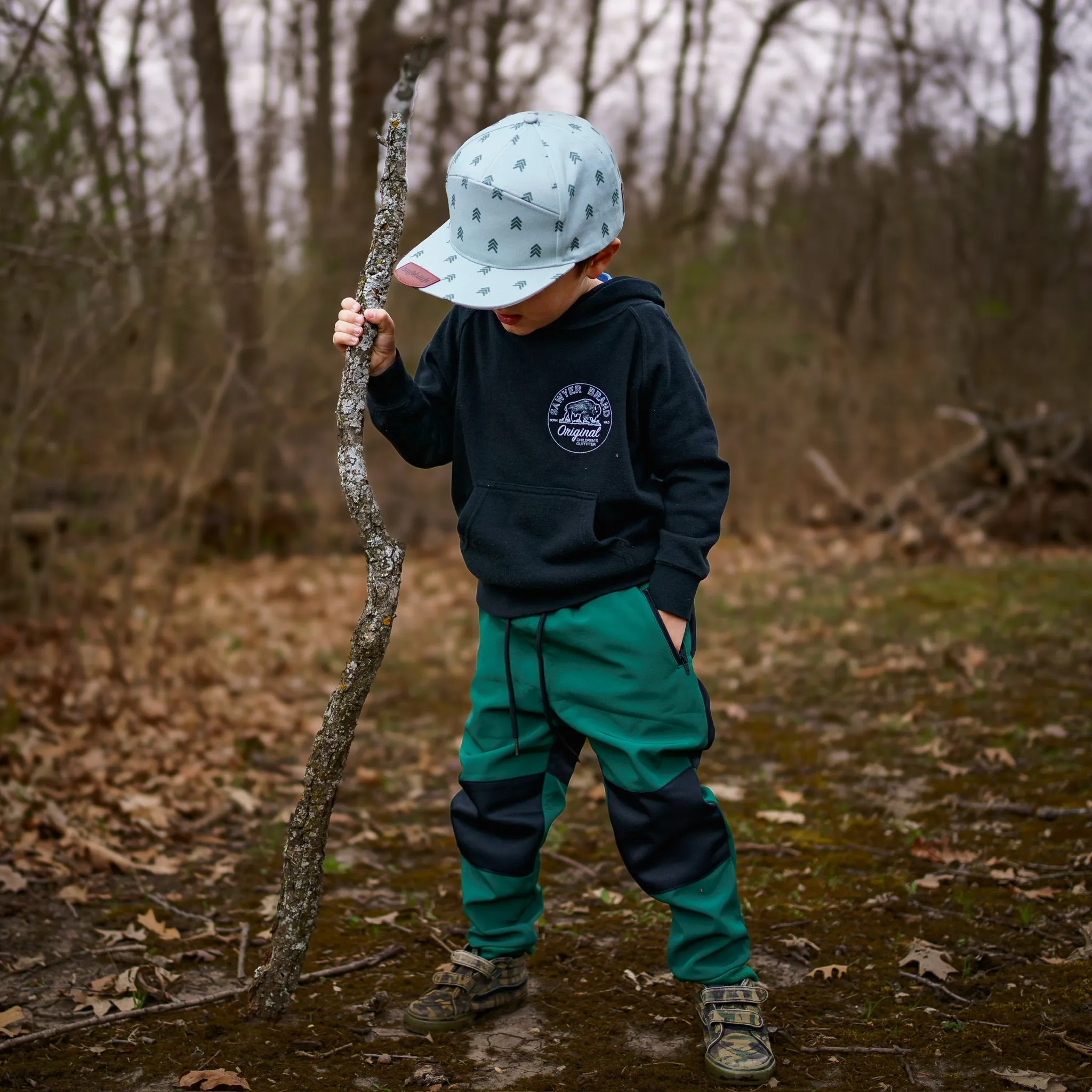 Hiking pants- thick, warm, and water resistant