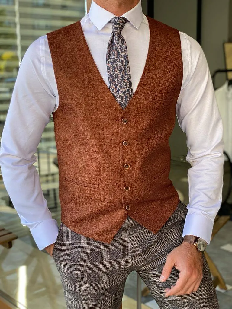 Hollo Brown Waist Coat