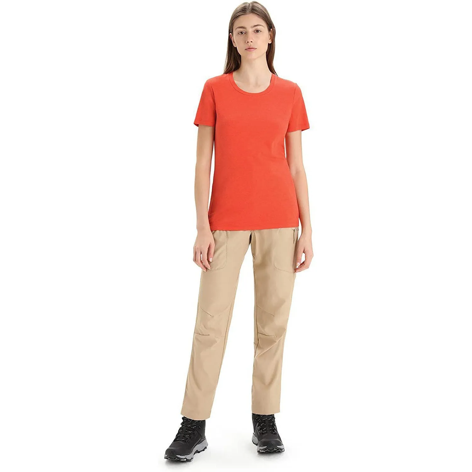 Icebreaker Merino Women's Central Classic Short Sleeve Wool T Basic Casual Shirt