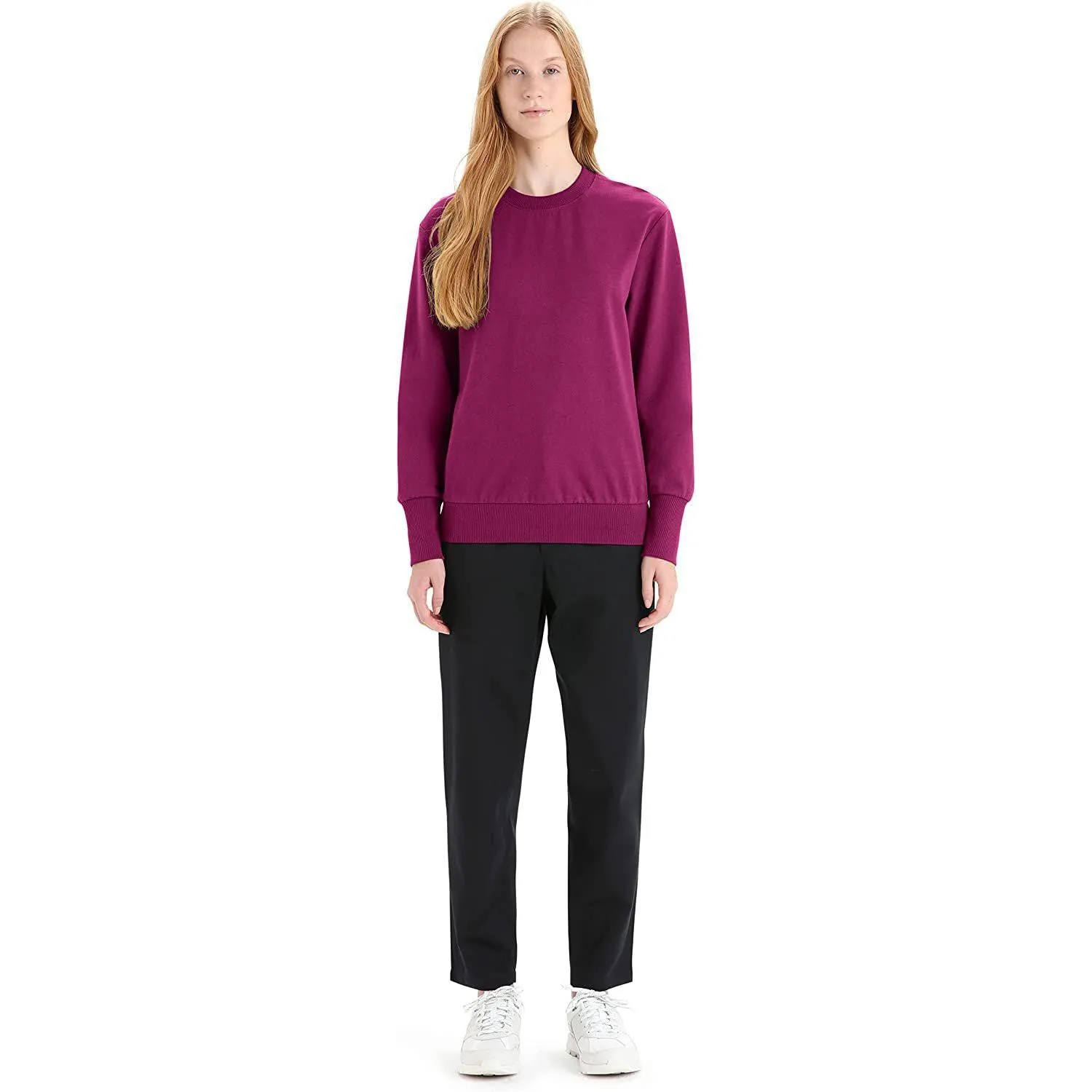 Icebreaker Merino Women's Central Long Sleeve Casual Wool Lounge Sweatshirt