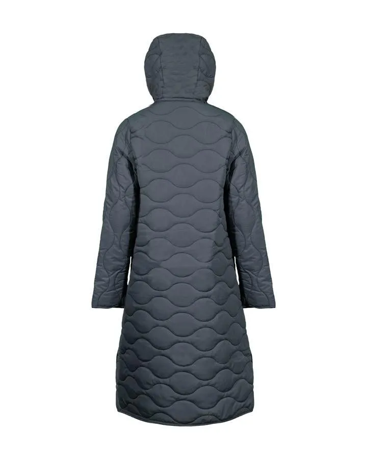 Ilse Jacobsen Long Quilted Hooded Coat