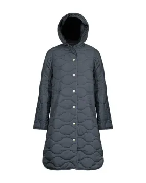 Ilse Jacobsen Long Quilted Hooded Coat