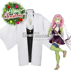 【In Stock】Anime Demon Slayer Cosplay Kanroji Mitsuri Kisatsutai Uniform Cosplay Costume