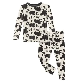 KicKee Pants Cow Print L/S Pajama Set