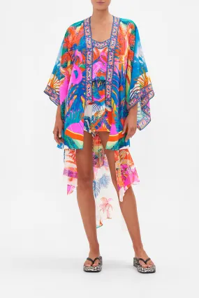 KIMONO WITH LONG UNDERLAYER FLAMENCO FLAMINGO