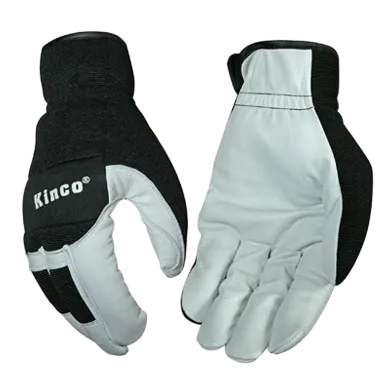 Kinco 103 Pro Series Mechanics Unlined Pearl Premium Goatskin and Synthetic Hybrid Drivers Gloves (One Dozen)