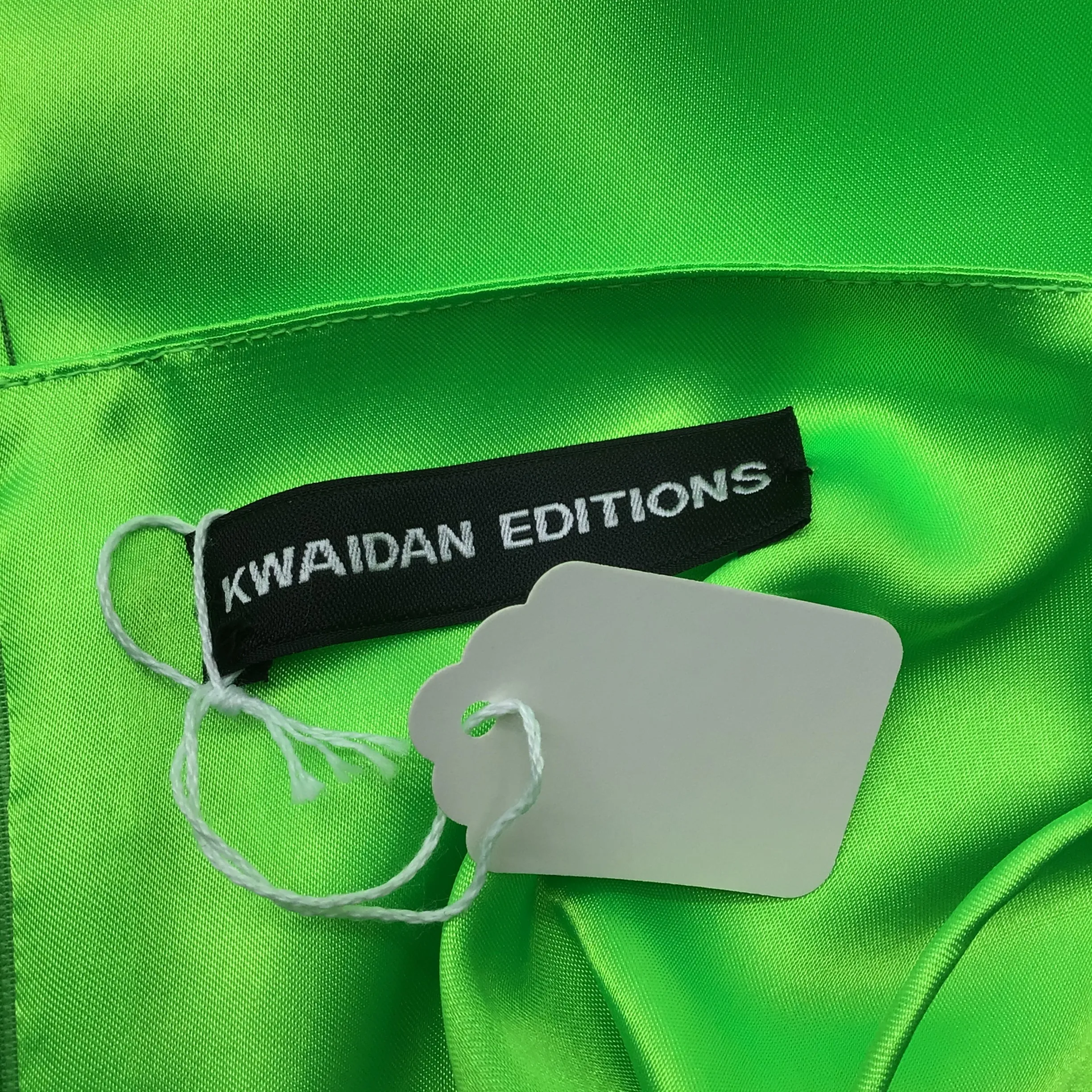 Kwaidan Editions Neon Green Satin Tank Dress