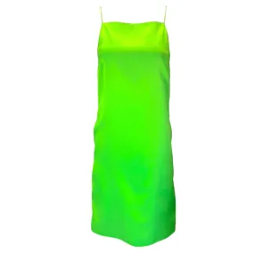 Kwaidan Editions Neon Green Satin Tank Dress