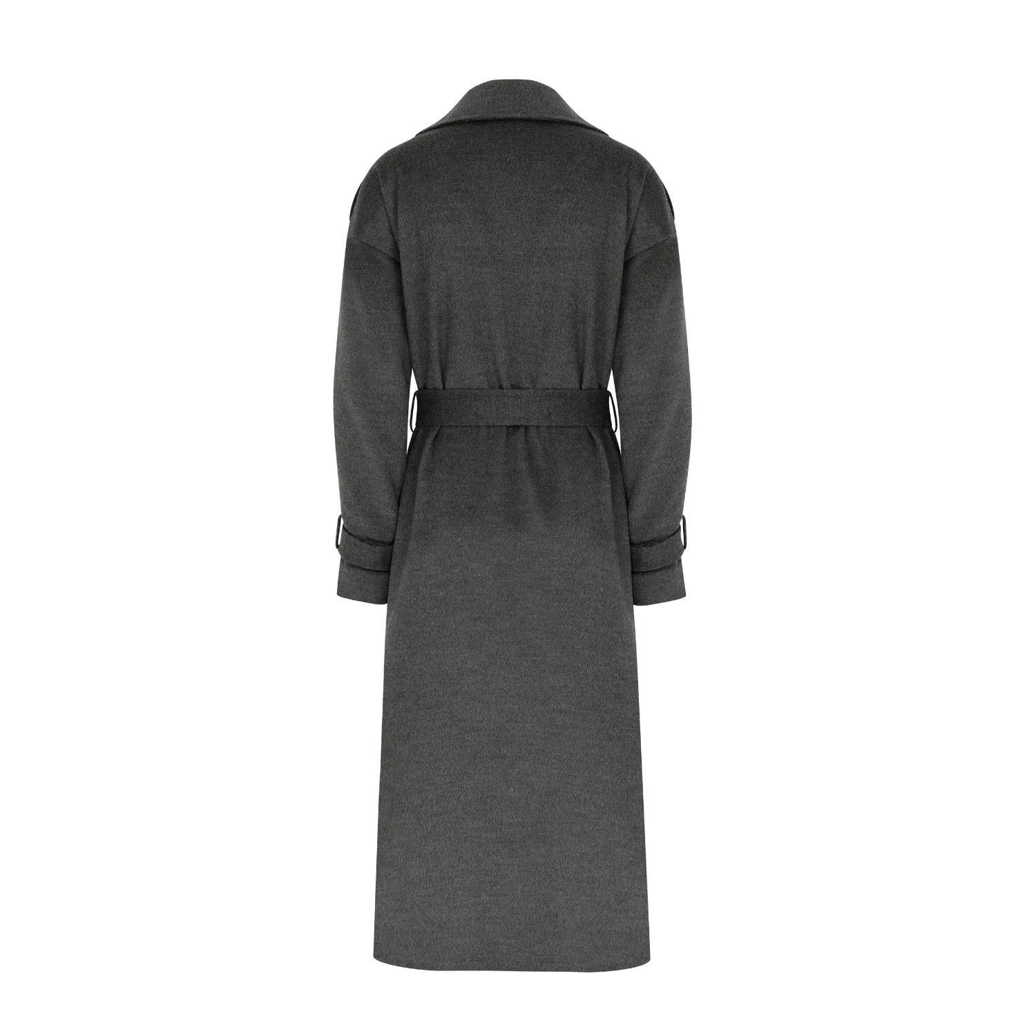 Laura Cashmere Coat in Grey