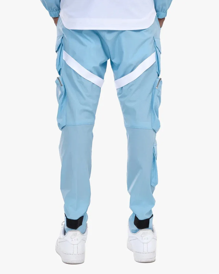 Light Blue Strap Cargo Pants