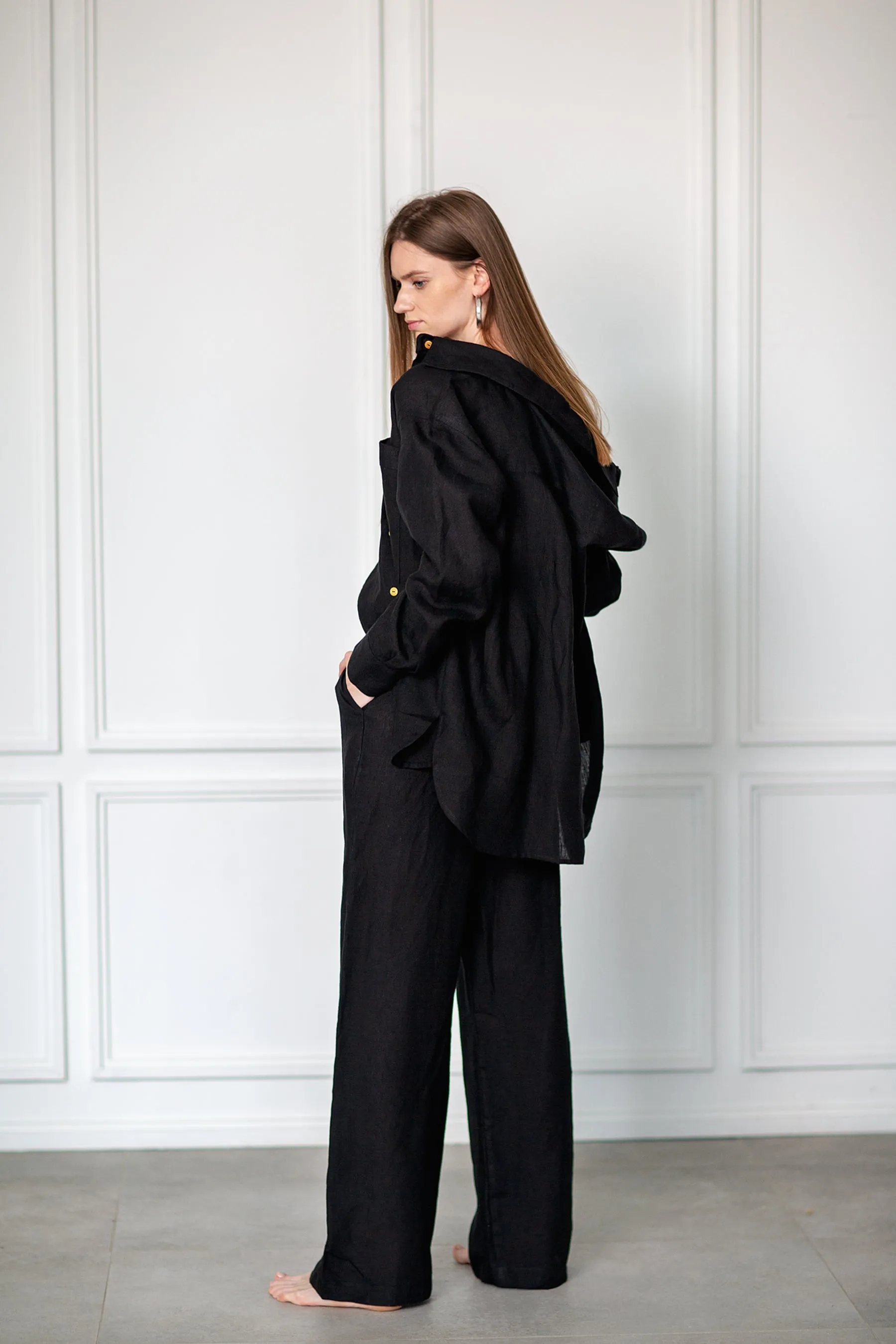 Linen pants “Independence” (Black)