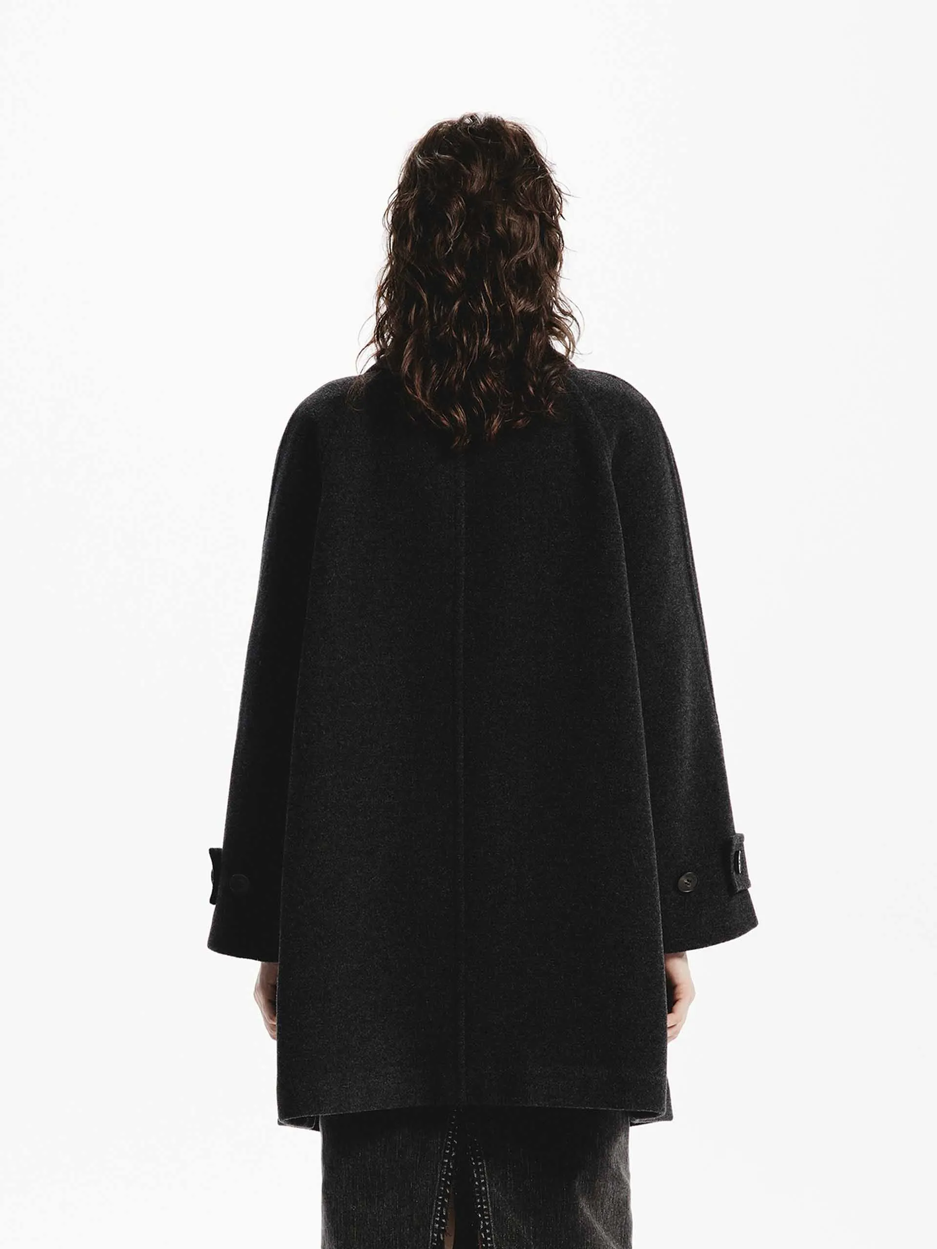 Loose Midi Wool Coat