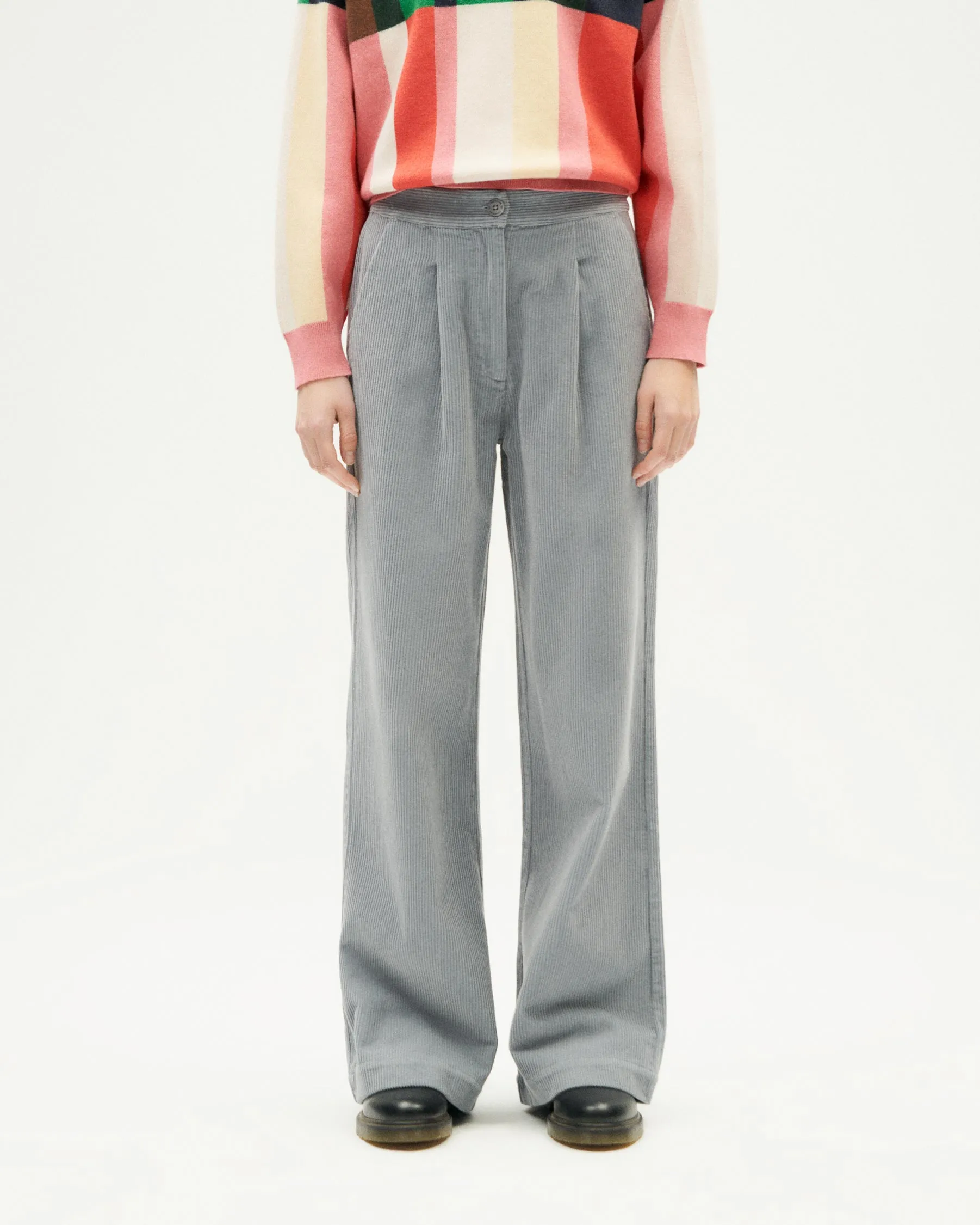 Manolita Corduroy Pants Grey