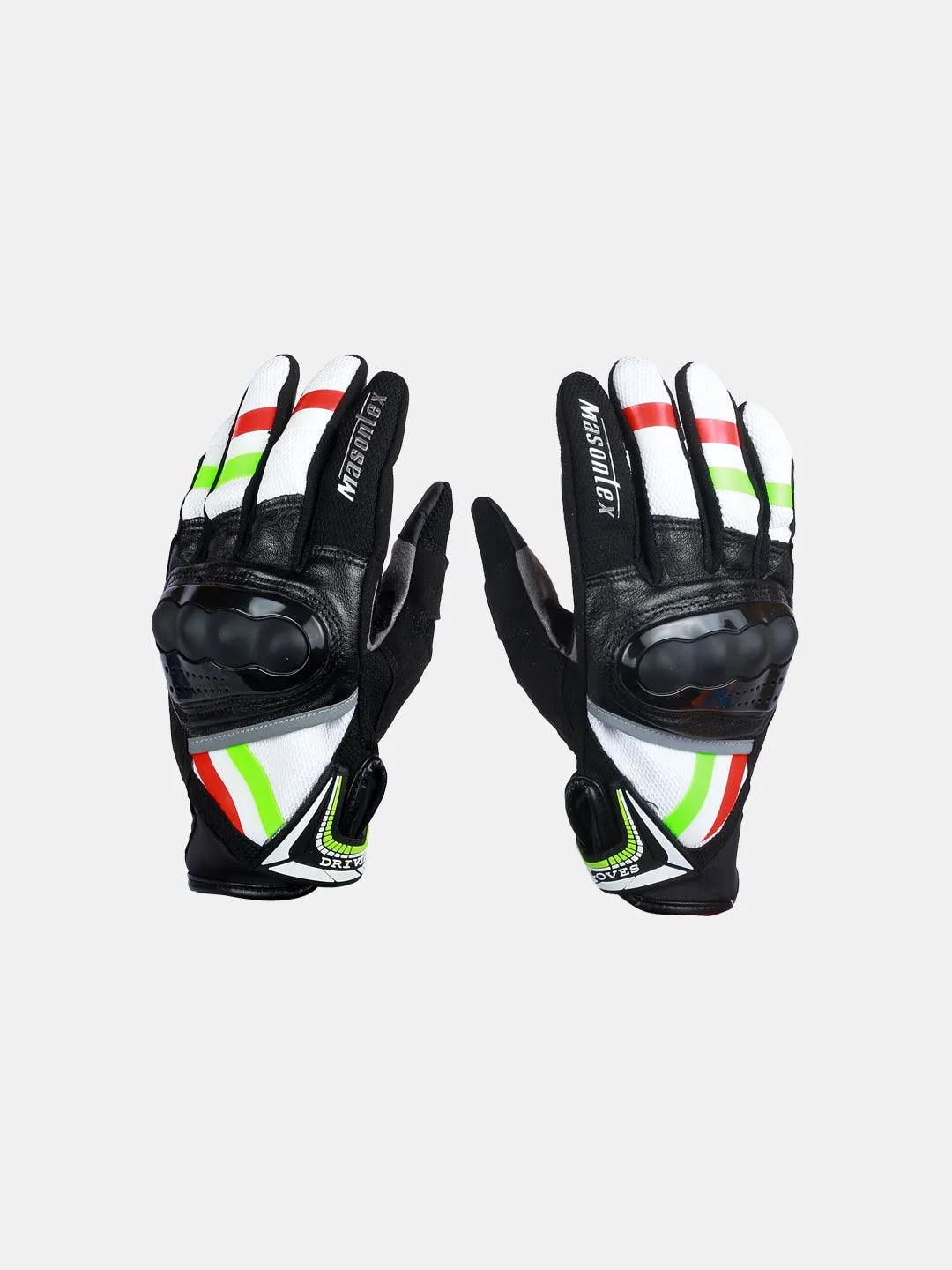 Masontex M38 Gloves Red White Green