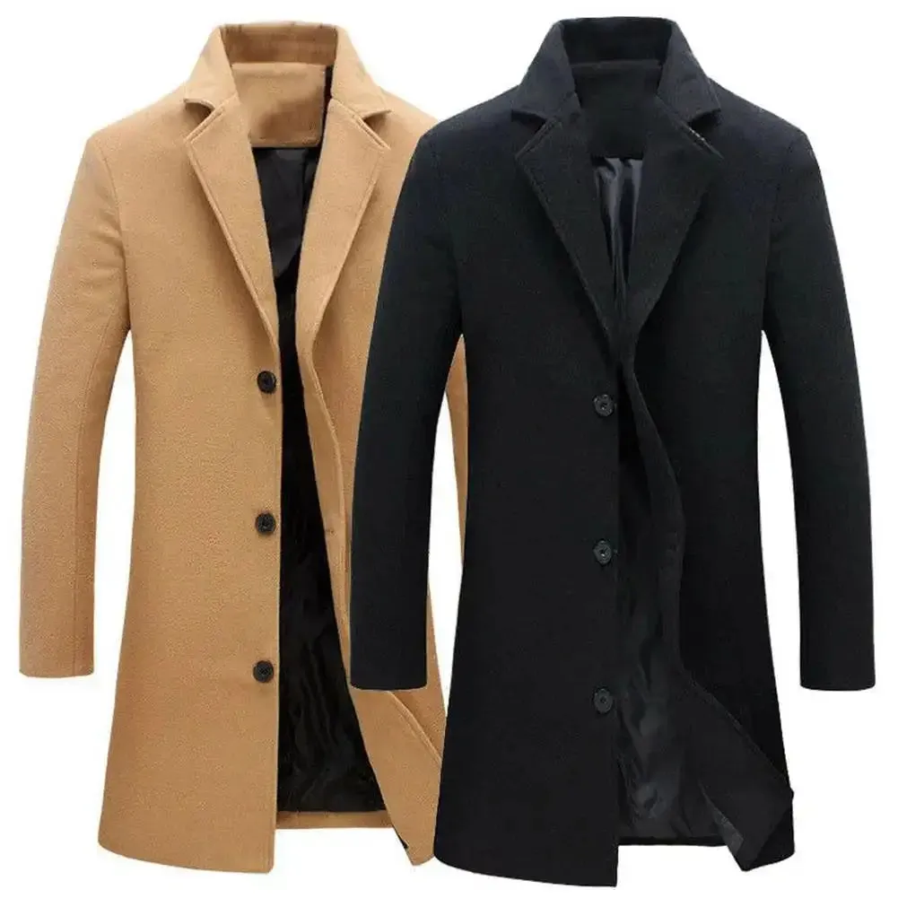 Men's Fashion Woolen Coat