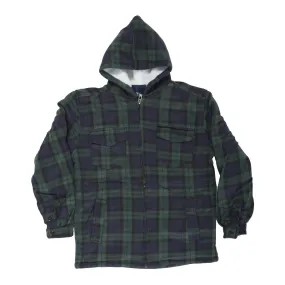 Mens Sherpa Lined Check Jacket Black Watch