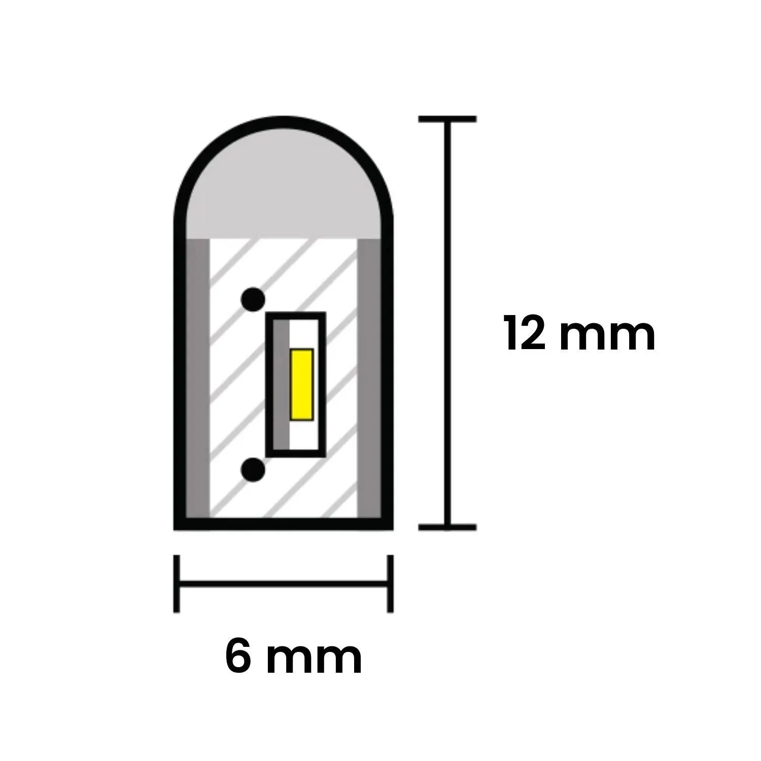 Mini RGB Neon Flex 6x12mm 12V IP65 Waterproof 5cm Cut