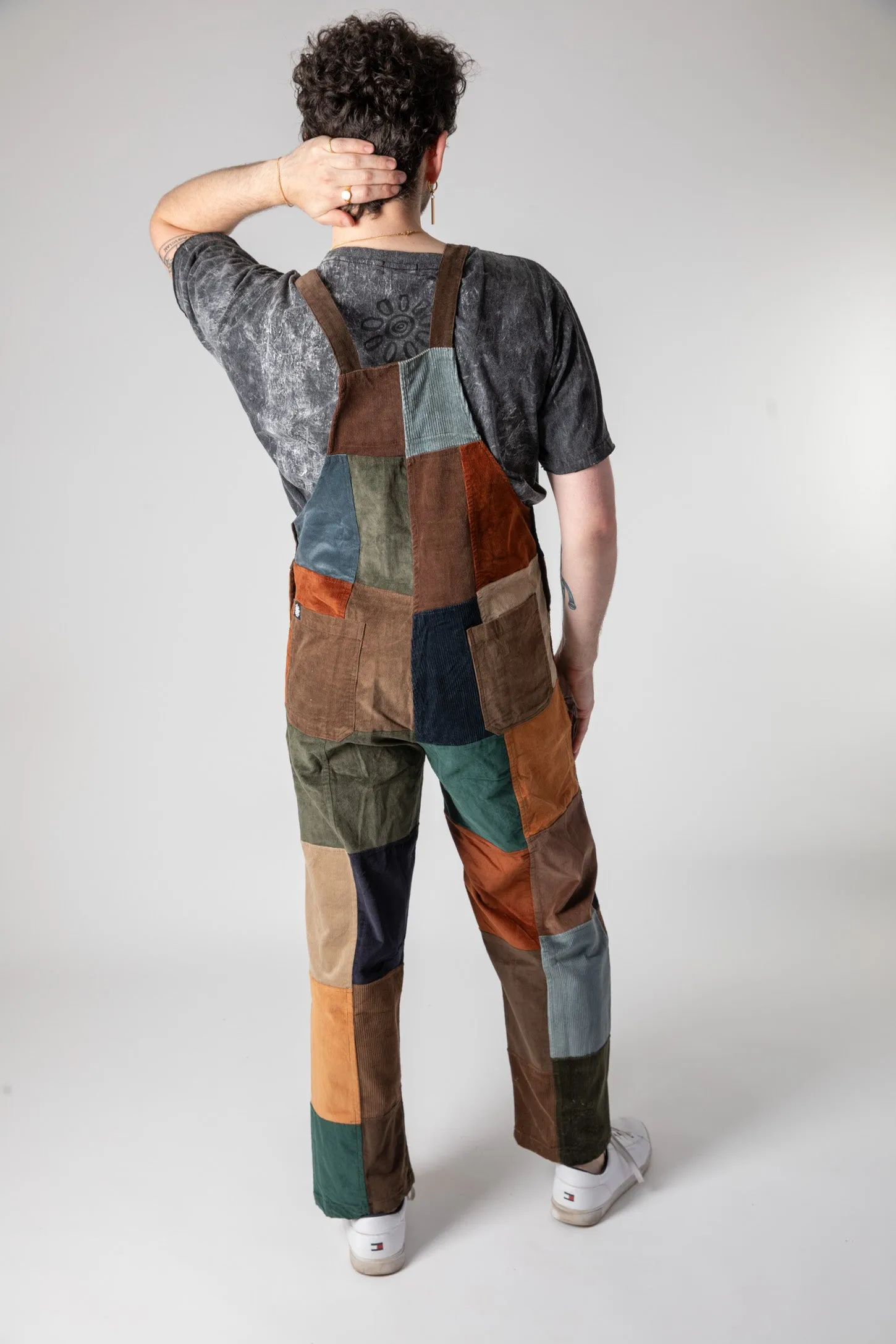 Nagarkot Patchwork Unisex Corduroy Overalls