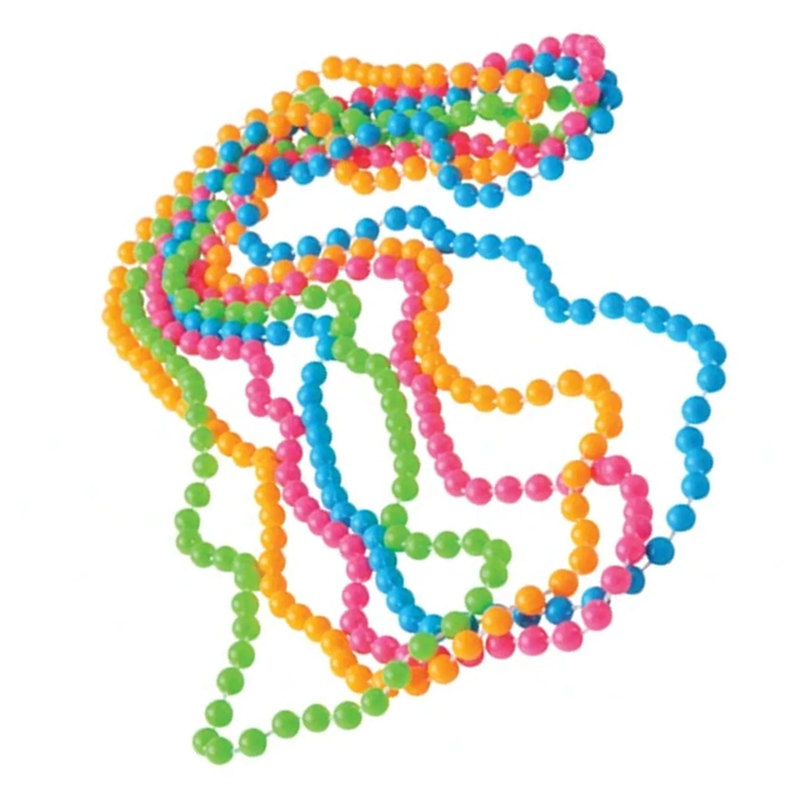 Neon Beads Set of 4 Strands