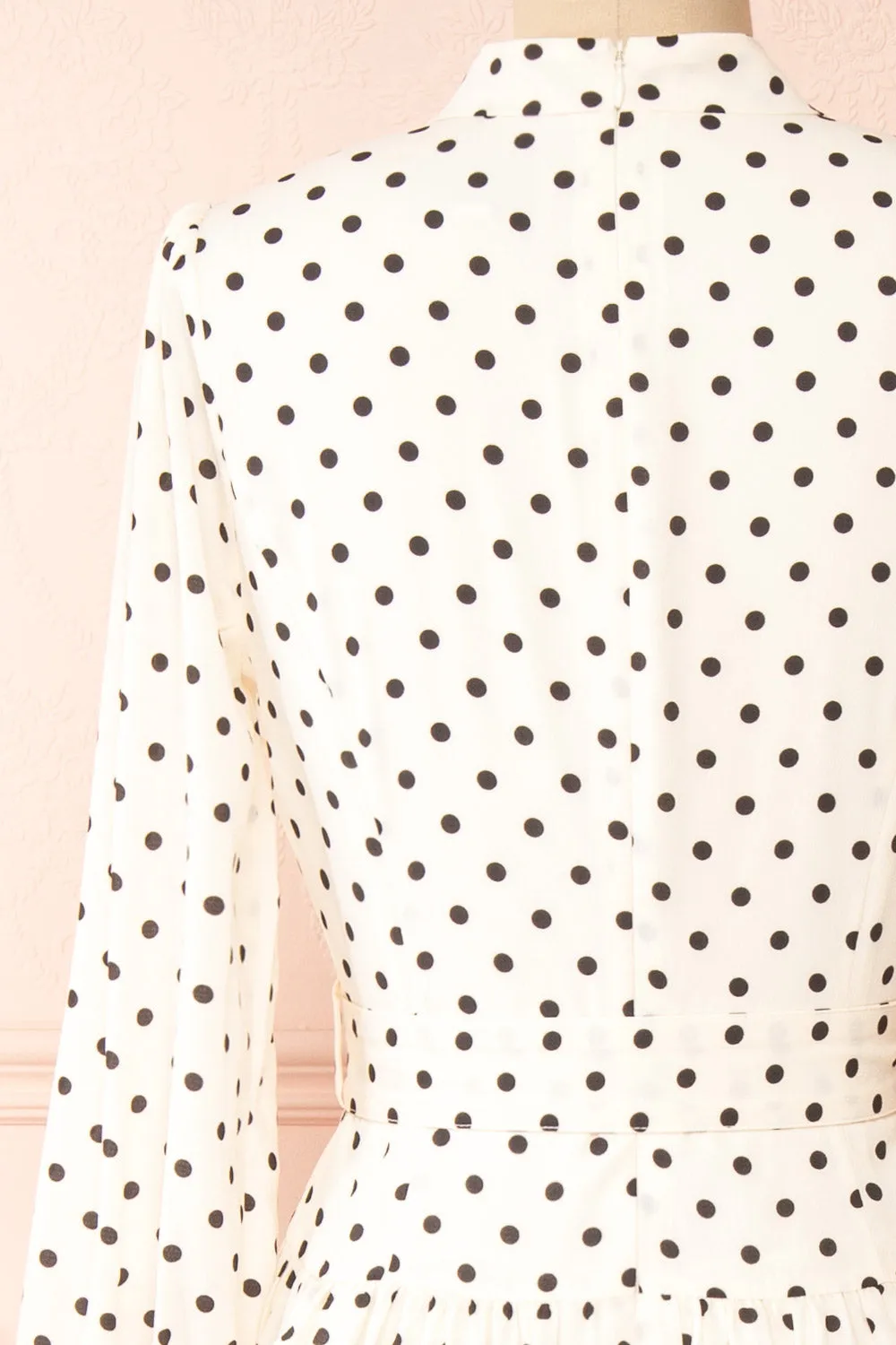 Nordis | Belted Polka-Dot Midi Dress