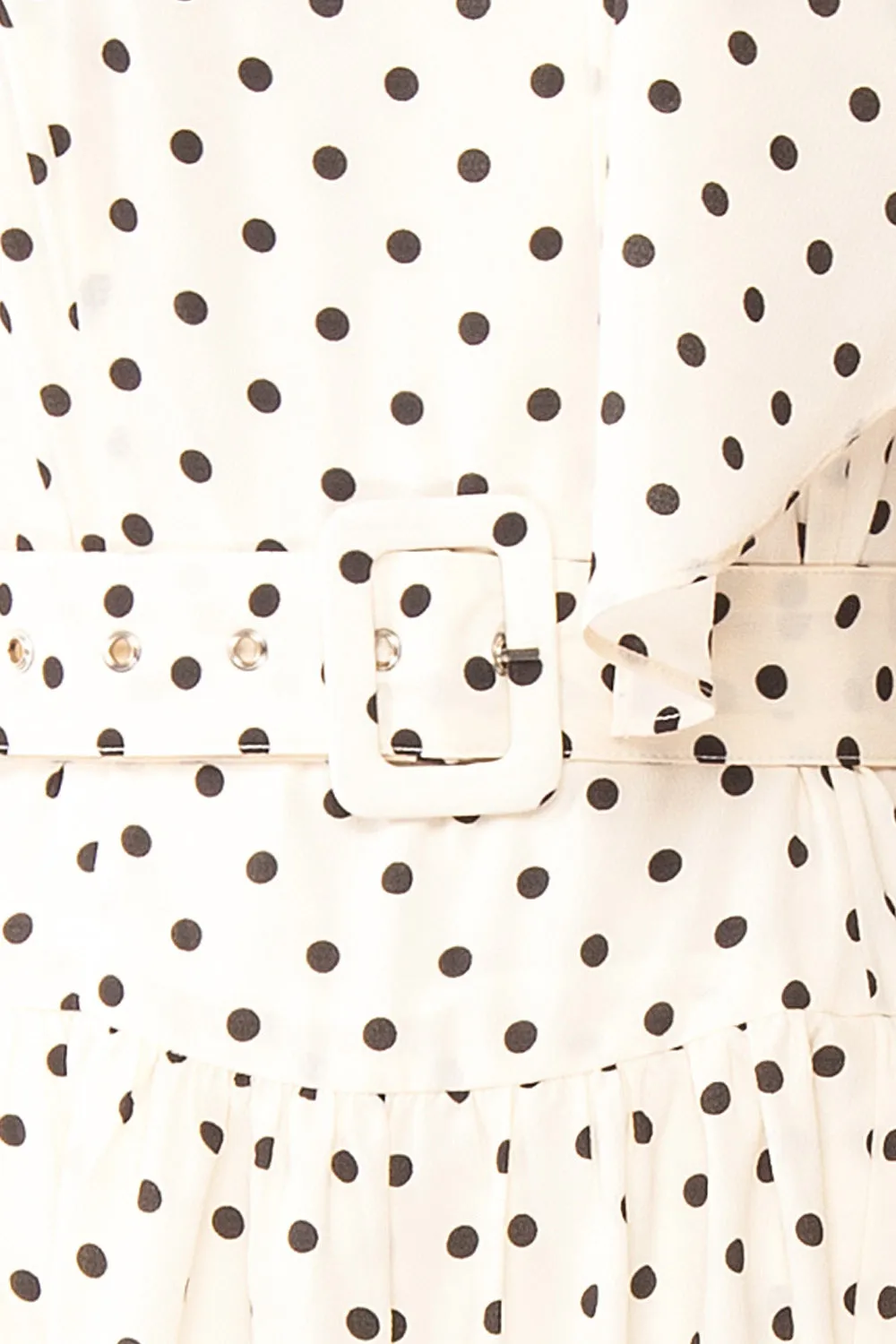 Nordis | Belted Polka-Dot Midi Dress