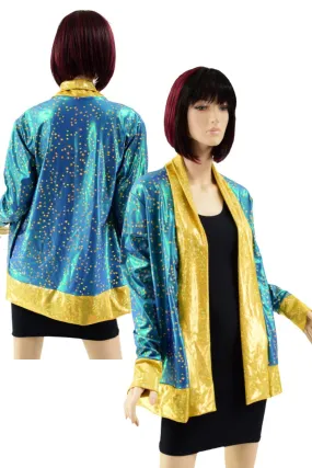 Not A Cardigan in Stardust with Gold Kaleidoscope Trim