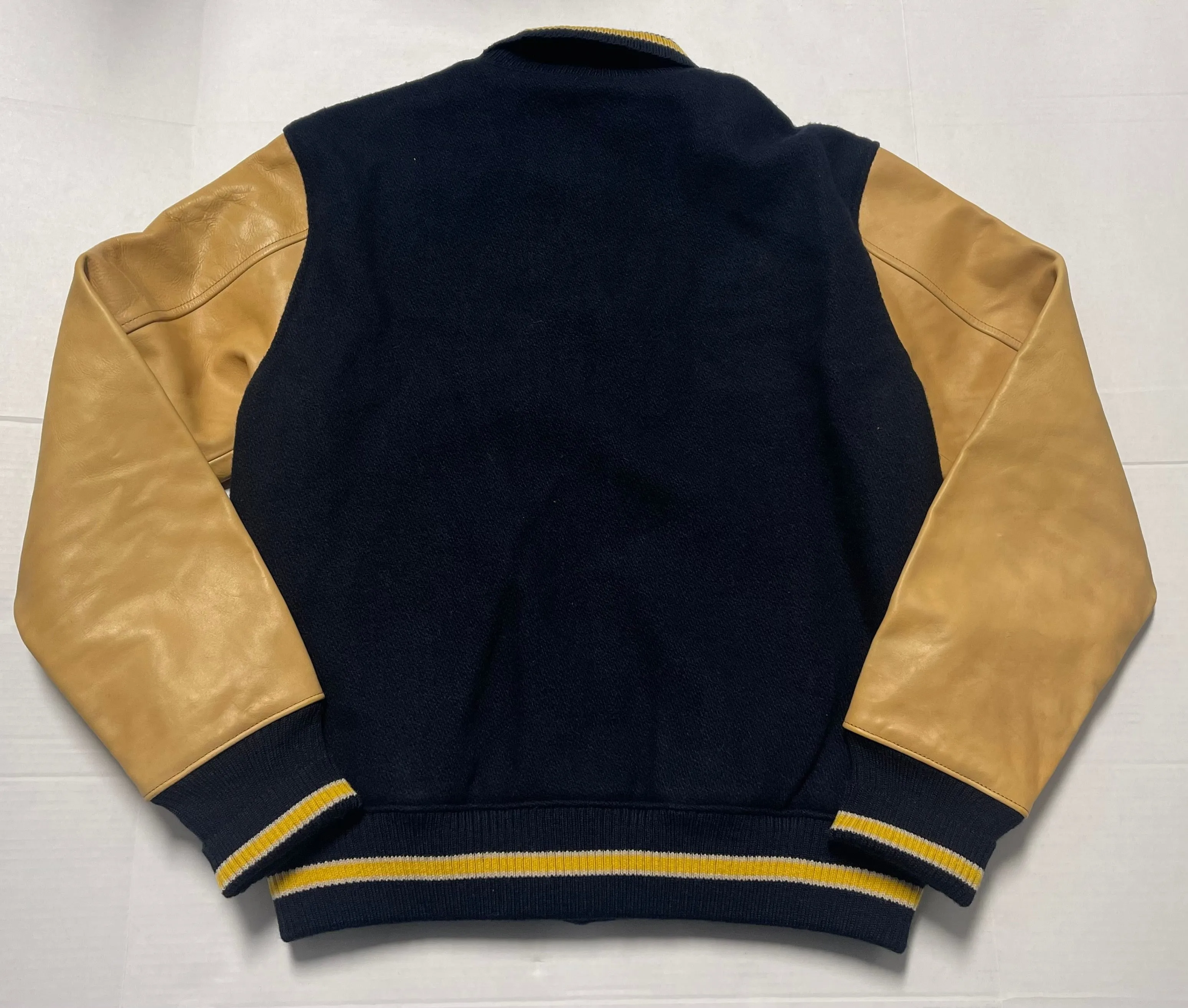 Nwt Polo Ralph Lauren Navy "P State Champs" Patch Varsity Jacket