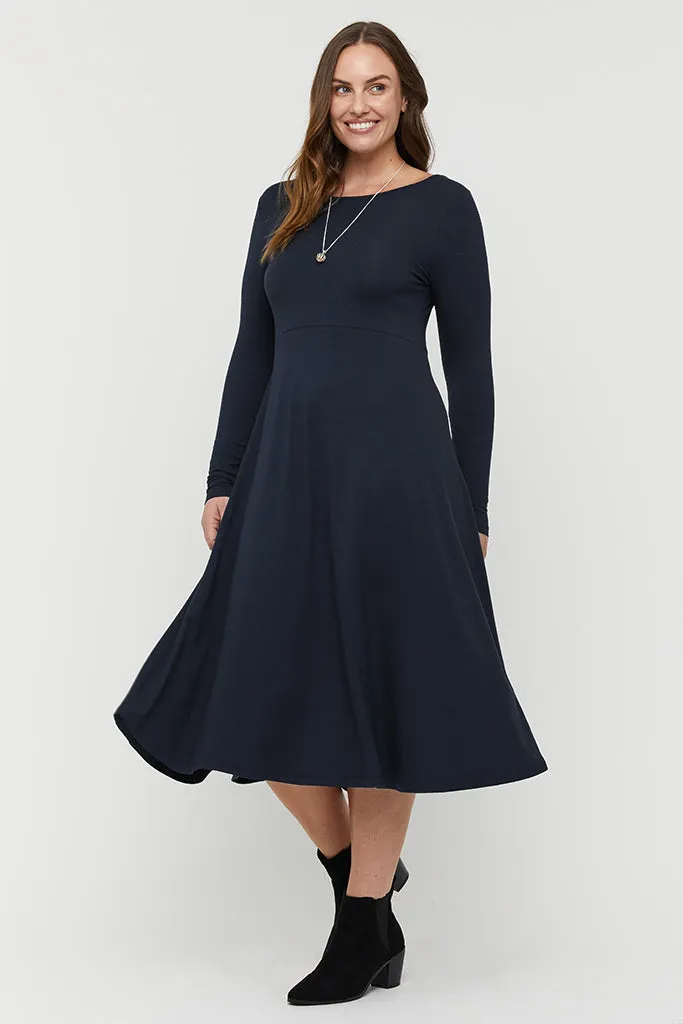 Olivia Dress - Dark Navy