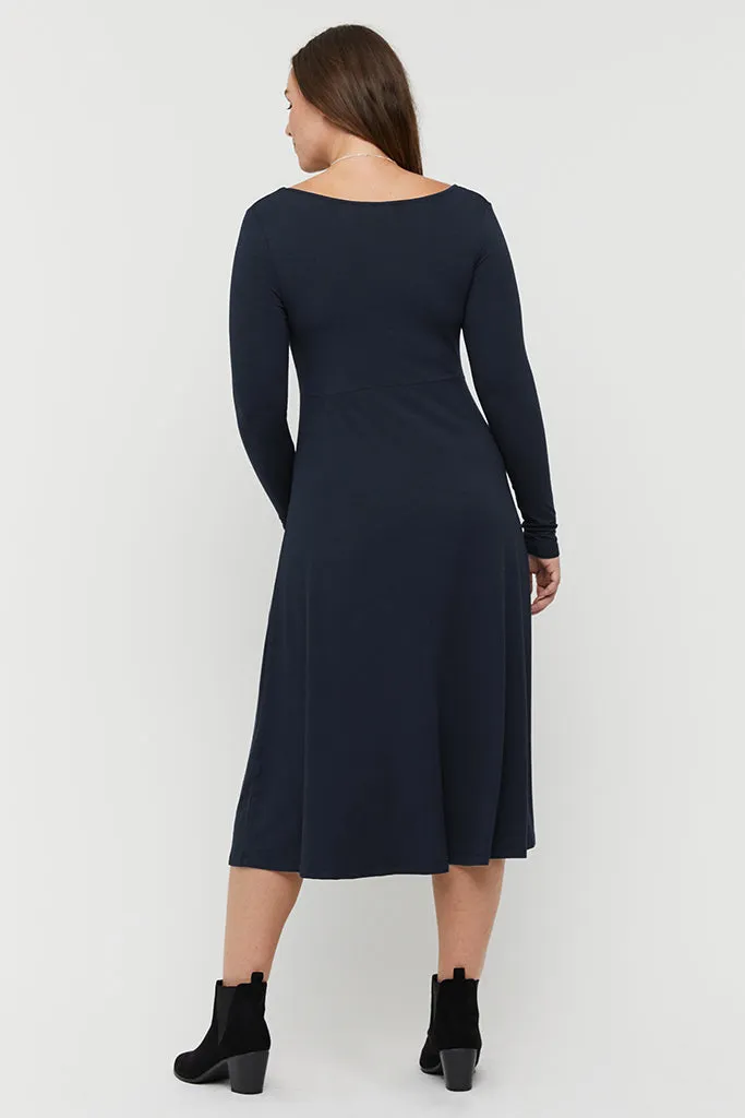 Olivia Dress - Dark Navy