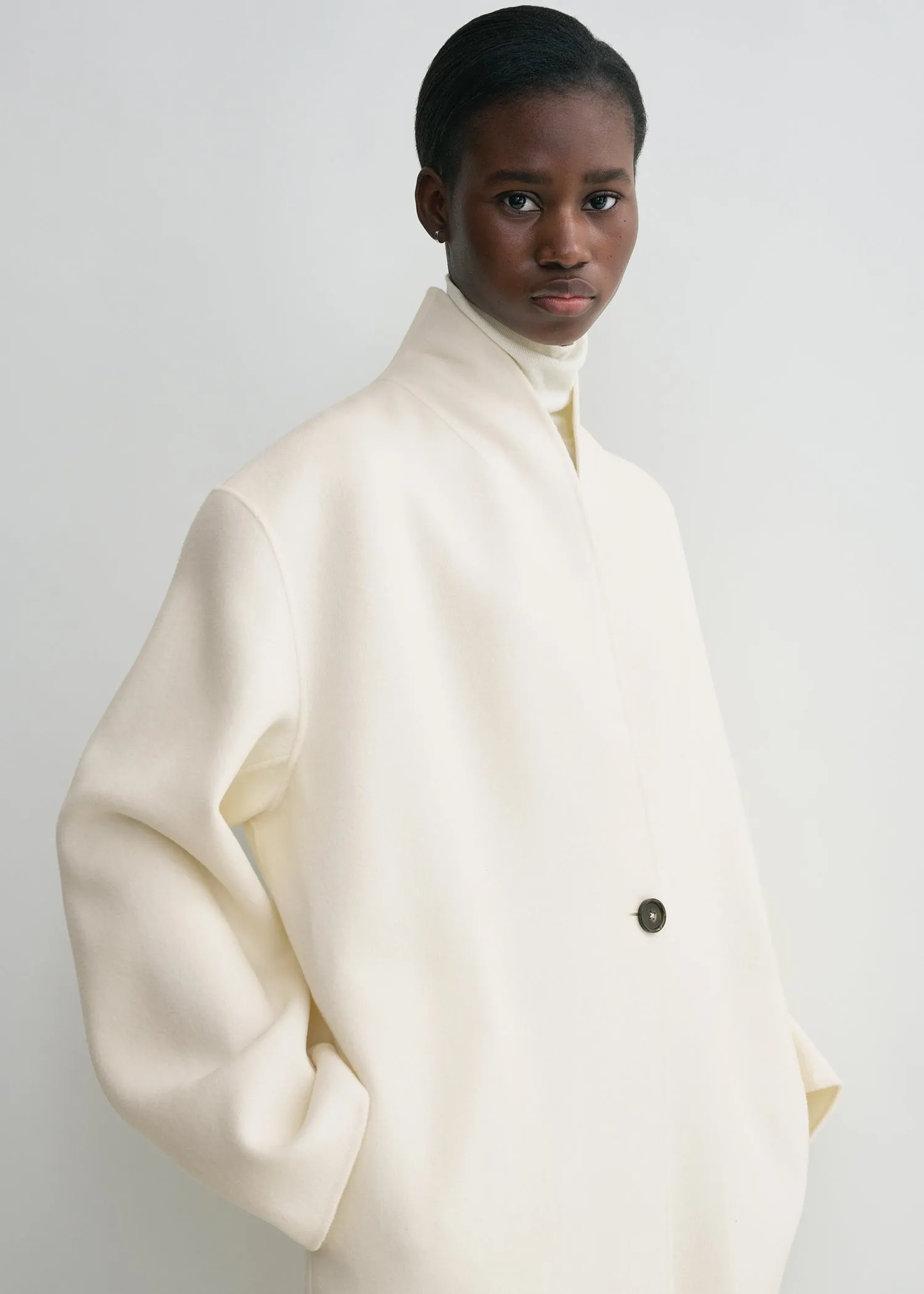 Overlay doublé coat winter white