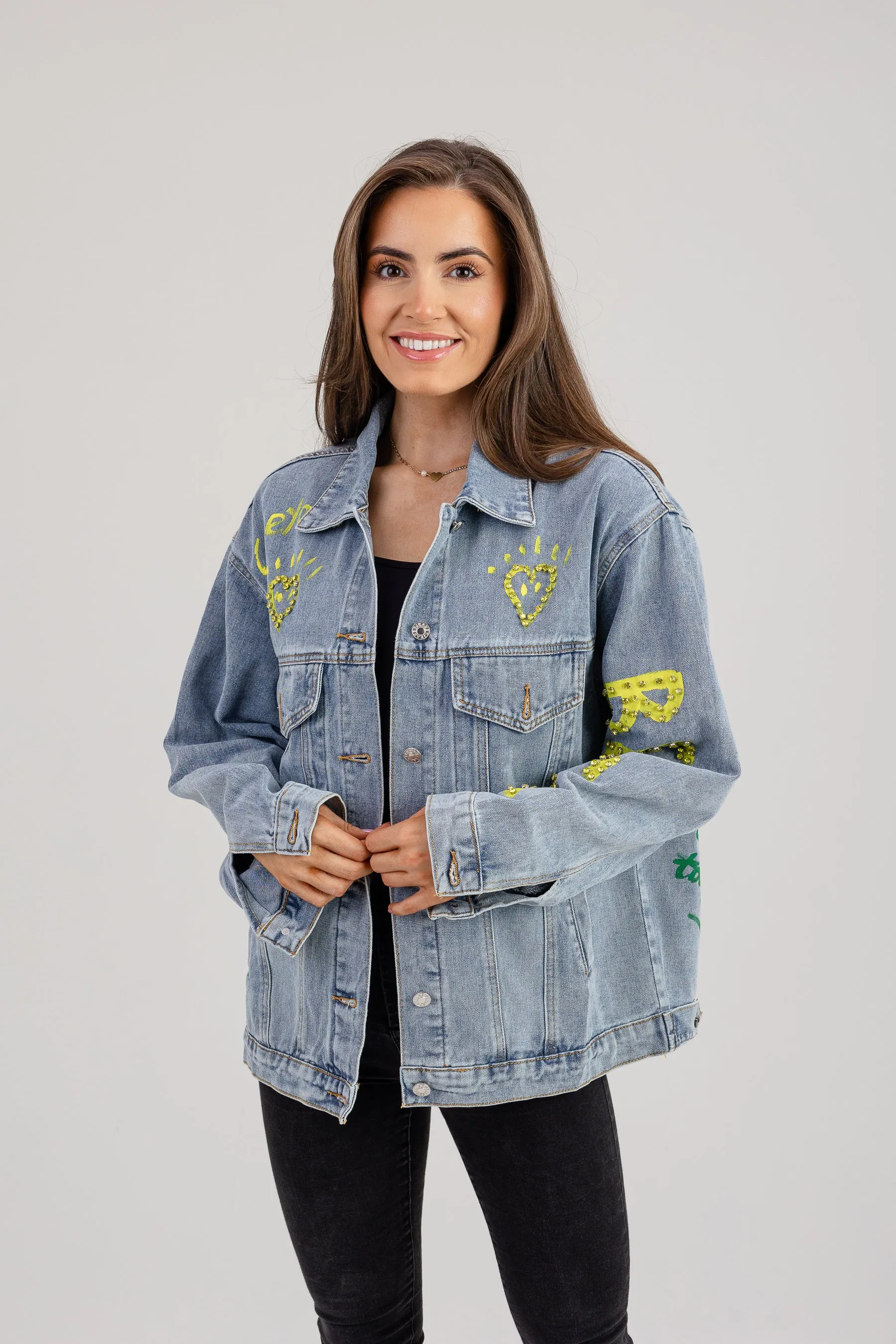 Paige embellished denim jacket